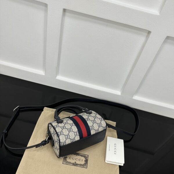 1:1 Replica GUCCI OPHIDIA SUPER MINI BAG P BLACK Exclusive For Women 781490