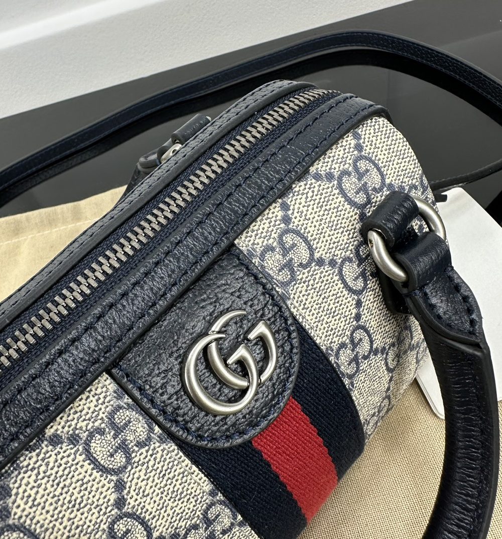 1:1 Replica GUCCI OPHIDIA SUPER MINI BAG P BLACK Exclusive For Women 781490