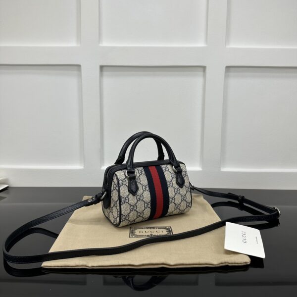 1:1 Replica GUCCI OPHIDIA SUPER MINI BAG P BLACK Exclusive For Women 781490