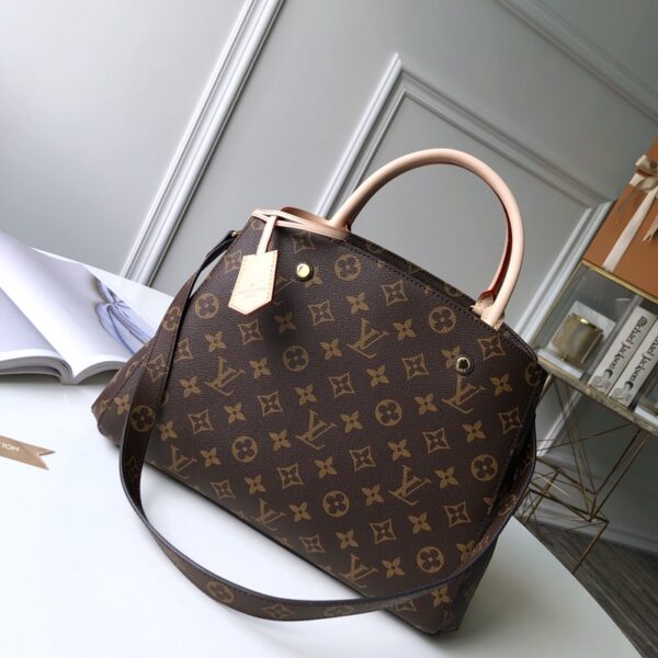 1:1 Replica Louis Vuitton LV Montaigne MM Monogram Canvas Luxury Bag For Women M41056 - 13in/33cm