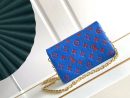 1:1 Replica Louis Vuitton Coussin PM Pochette Shoulder Bag Blue Red M80743 Luxury Bag For Women -  20cm