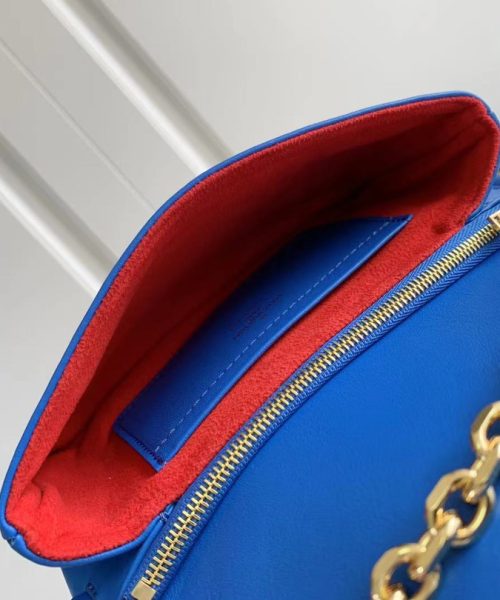 1:1 Replica Louis Vuitton Coussin PM Pochette Shoulder Bag Blue Red M80743 Luxury Bag For Women -  20cm