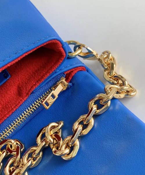 1:1 Replica Louis Vuitton Coussin PM Pochette Shoulder Bag Blue Red M80743 Luxury Bag For Women -  20cm