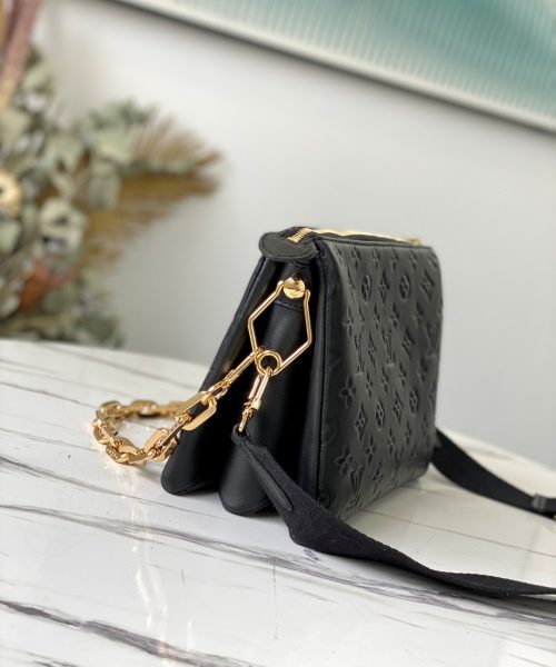 1:1 Replica Louis Vuitton Coussin PM Black M57790 Luxury Bag For Women -  26cm