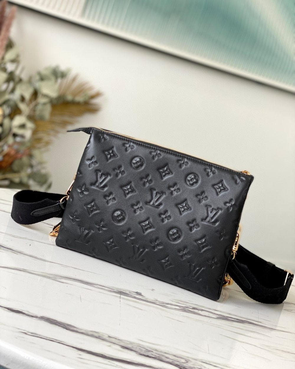 1:1 Replica Louis Vuitton Coussin PM Black M57790 Luxury Bag For Women -  26cm