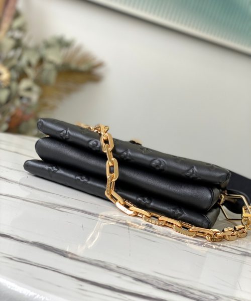 1:1 Replica Louis Vuitton Coussin PM Black M57790 Luxury Bag For Women -  26cm