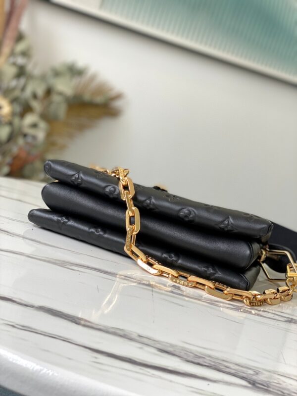 1:1 Replica Louis Vuitton Coussin PM Black M57790 Luxury Bag For Women -  26cm