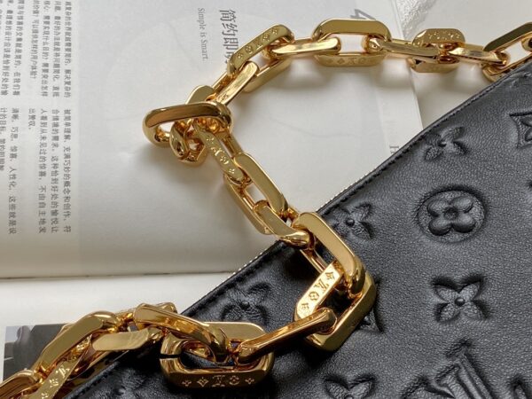 1:1 Replica Louis Vuitton Coussin PM Black M57790 Luxury Bag For Women -  26cm