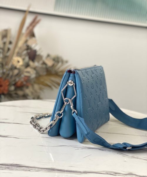 1:1 Replica Louis Vuitton Coussin PM Blue M57791 Luxury Bag For Women -  26cm