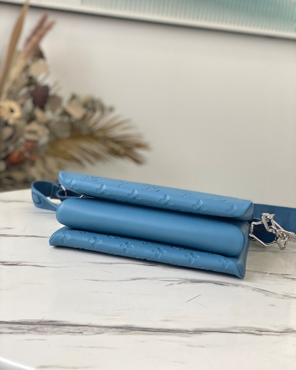 1:1 Replica Louis Vuitton Coussin PM Blue M57791 Luxury Bag For Women -  26cm