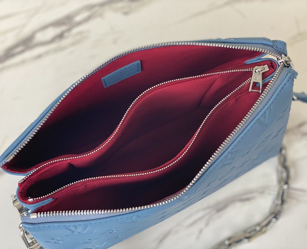 1:1 Replica Louis Vuitton Coussin PM Blue M57791 Luxury Bag For Women -  26cm