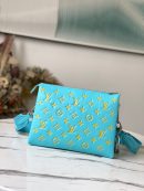 1:1 Replica Louis Vuitton Coussin PM Light Green Lake Blue M57791 Luxury Bag For Women -  26cm