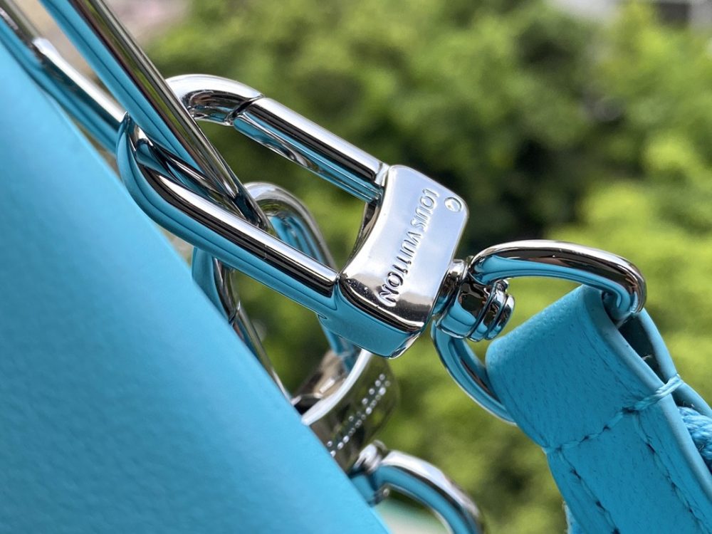 1:1 Replica Louis Vuitton Coussin PM Light Green Lake Blue M57791 Luxury Bag For Women -  26cm - Image 6