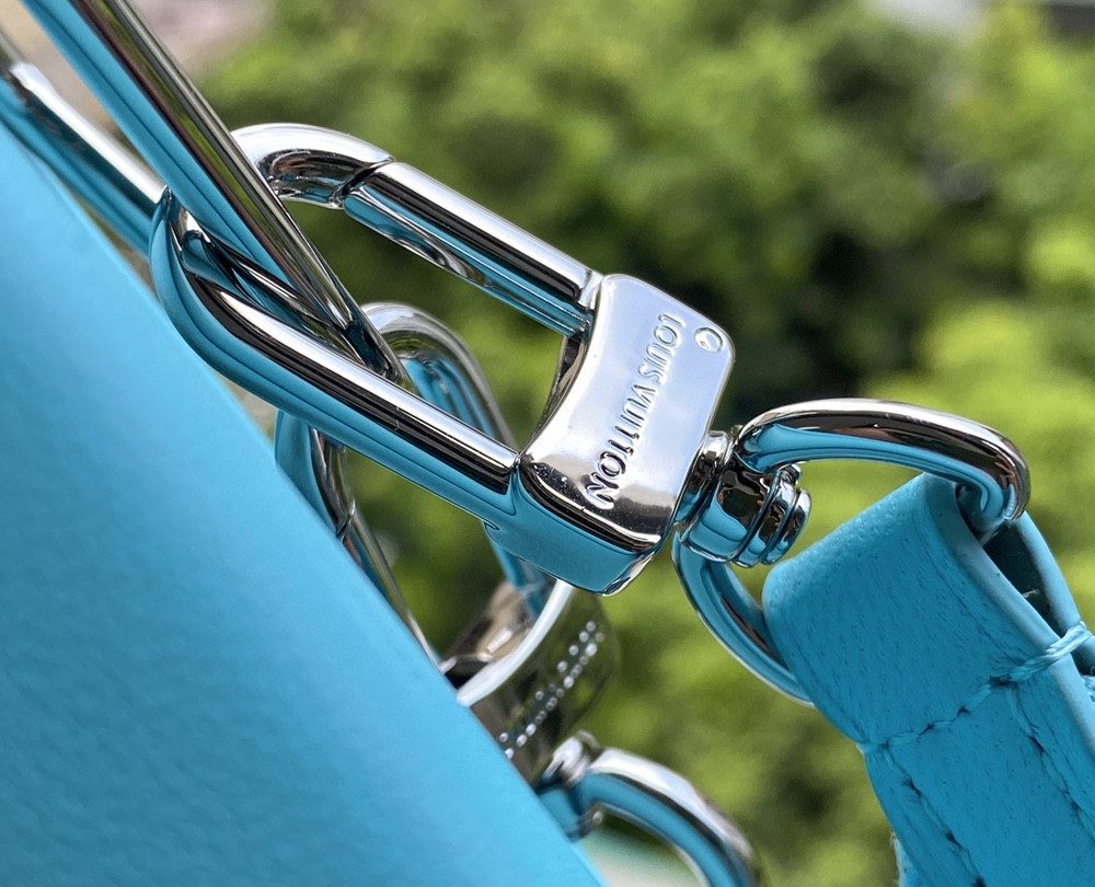 1:1 Replica Louis Vuitton Coussin PM Light Green Lake Blue M57791 Luxury Bag For Women -  26cm