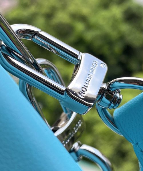 1:1 Replica Louis Vuitton Coussin PM Light Green Lake Blue M57791 Luxury Bag For Women -  26cm