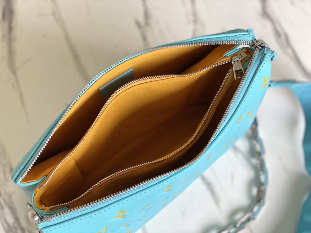 1:1 Replica Louis Vuitton Coussin PM Light Green Lake Blue M57791 Luxury Bag For Women -  26cm - Image 8