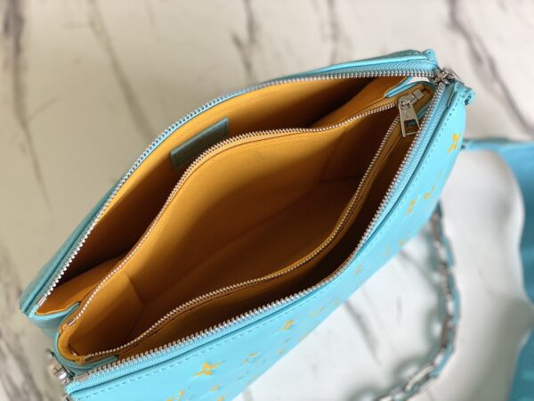 1:1 Replica Louis Vuitton Coussin PM Light Green Lake Blue M57791 Luxury Bag For Women -  26cm