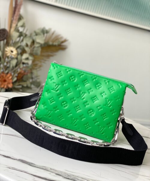 1:1 Replica Louis Vuitton Coussin PM Green M57936 Luxury Bag For Women -  26cm