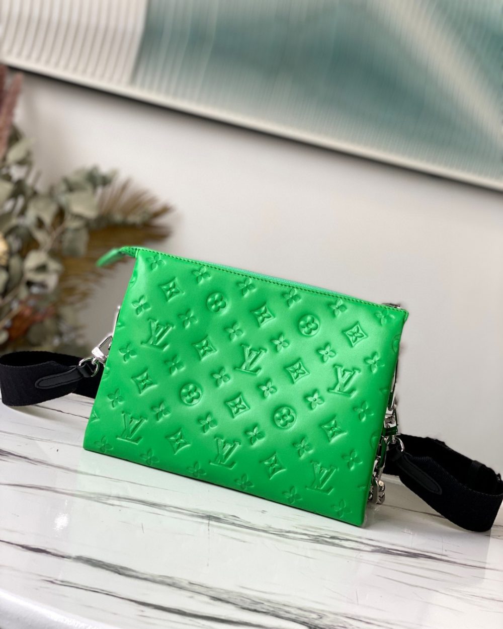 1:1 Replica Louis Vuitton Coussin PM Green M57936 Luxury Bag For Women -  26cm