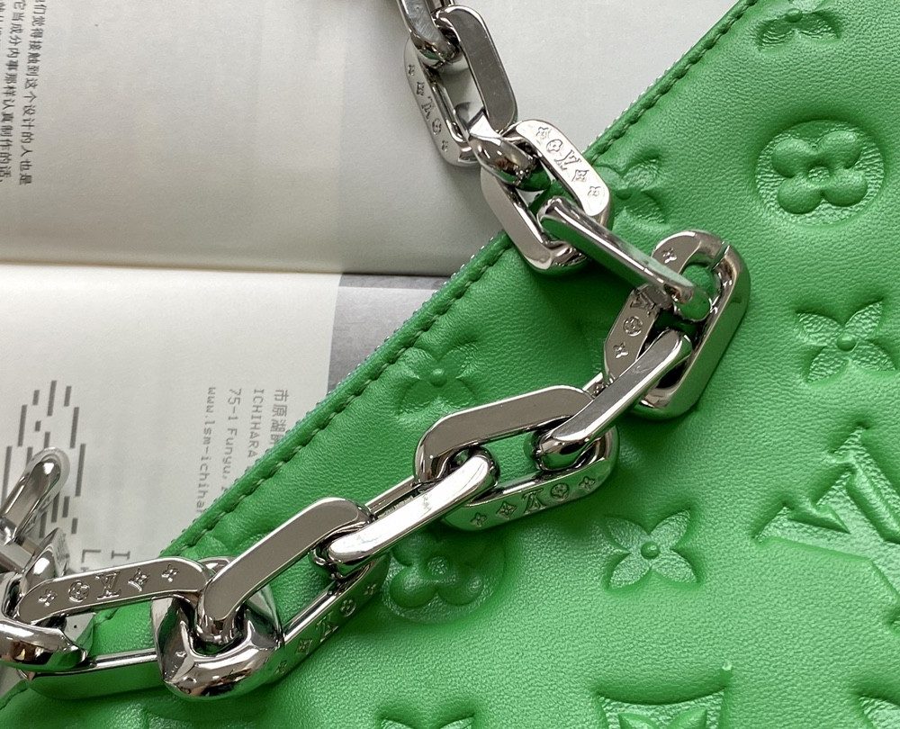1:1 Replica Louis Vuitton Coussin PM Green M57936 Luxury Bag For Women -  26cm