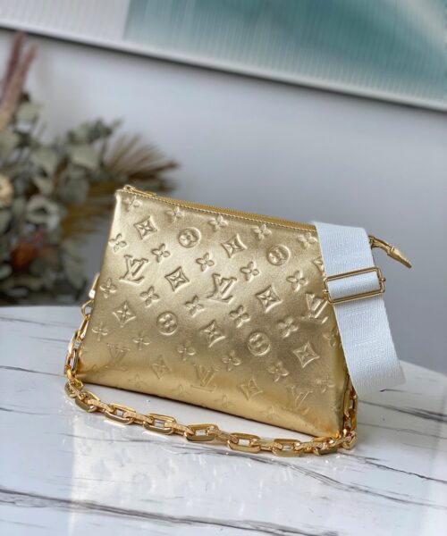 1:1 Replica Louis Vuitton Coussin PM gold M57790 Luxury Bag For Women -  26cm