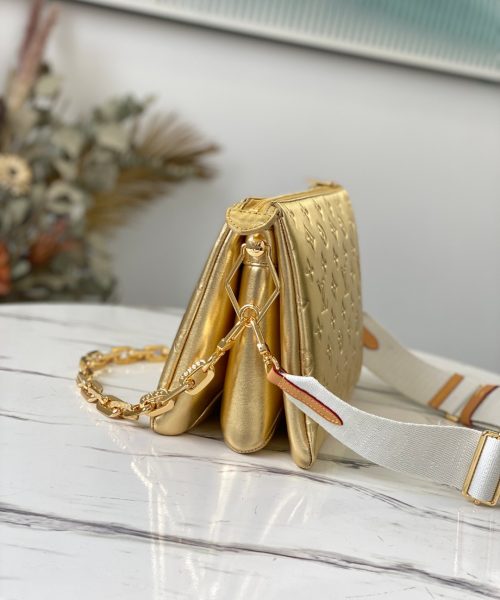 1:1 Replica Louis Vuitton Coussin PM gold M57790 Luxury Bag For Women -  26cm
