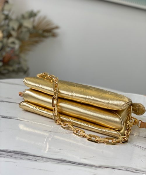 1:1 Replica Louis Vuitton Coussin PM gold M57790 Luxury Bag For Women -  26cm