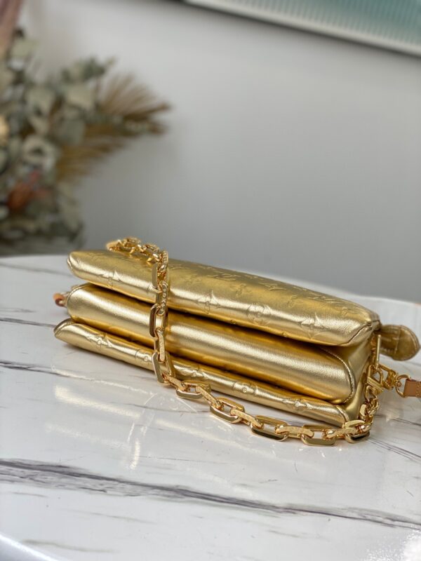 1:1 Replica Louis Vuitton Coussin PM gold M57790 Luxury Bag For Women -  26cm
