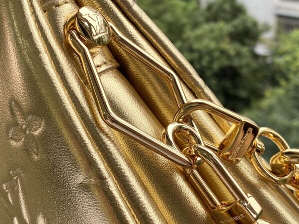 1:1 Replica Louis Vuitton Coussin PM gold M57790 Luxury Bag For Women -  26cm