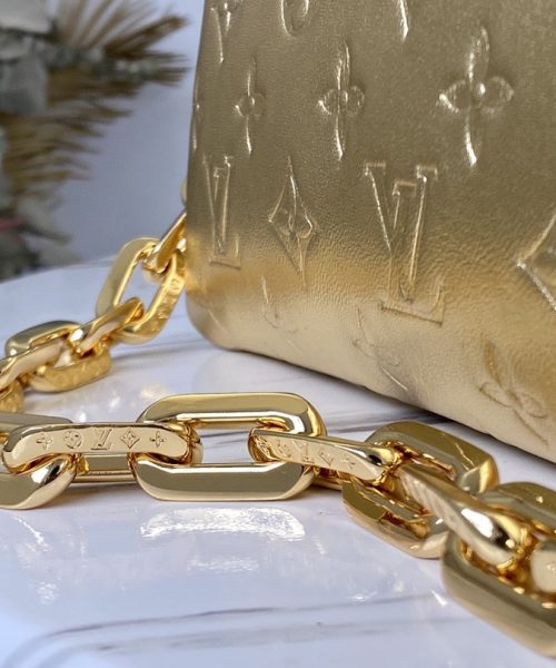 1:1 Replica Louis Vuitton Coussin PM gold M57790 Luxury Bag For Women -  26cm