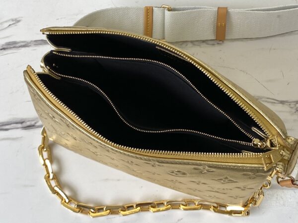 1:1 Replica Louis Vuitton Coussin PM gold M57790 Luxury Bag For Women -  26cm