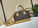 1:1 Replica Louis Vuitton LV Nano Alma Monogram Luxury Bag For Women M82717 - 18cm