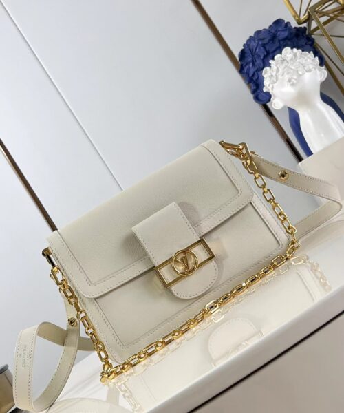 1:1 Replica Louis Vuitton LV Dauphine Soft MM H27 Luxury Bag For Women M25050 - 24cm
