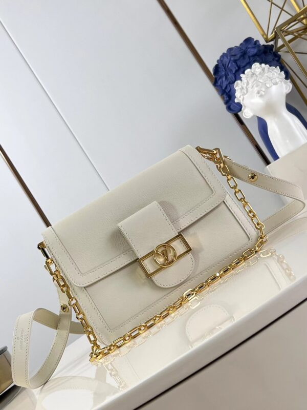 1:1 Replica Louis Vuitton LV Dauphine Soft MM H27 Luxury Bag For Women M25050 - 24cm