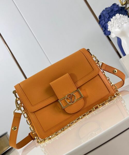 1:1 Replica Louis Vuitton LV Dauphine Soft MM H27 Luxury Bag For Women M25048 - 24cm