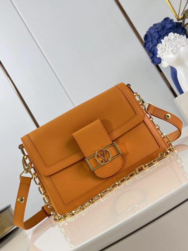 1:1 Replica Louis Vuitton LV Dauphine Soft MM H27 Luxury Bag For Women M25048 - 24cm