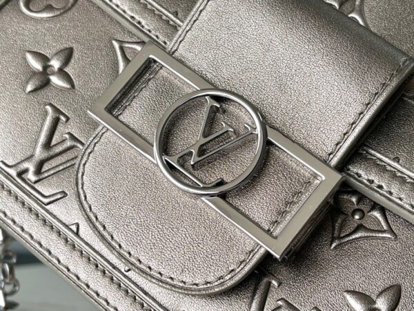 1:1 Replica Louis Vuitton LV Mini Dauphine Other Monogram earlescent gold Luxury Bag For Women M21740 - 20cm