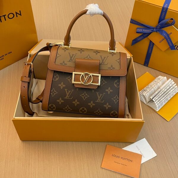 1:1 Replica Louis Vuitton LV Dauphine Capitale Luxury Bag For Women M46751 - 17.5cm