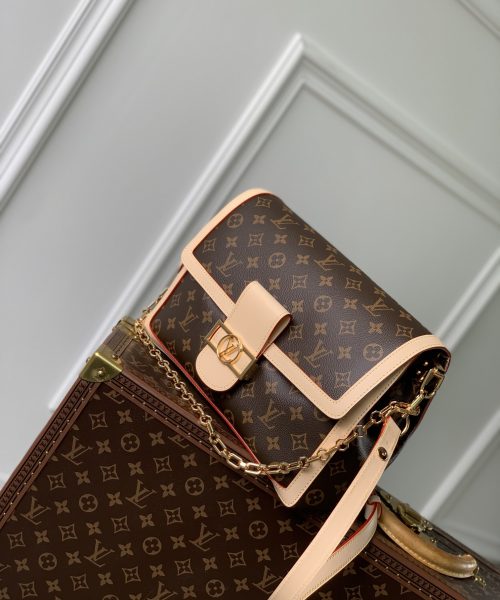 1:1 Replica Louis Vuitton LV Dauphine Soft GM Monogram Luxury Bag For Women M47149 - 28cm