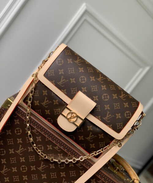1:1 Replica Louis Vuitton LV Dauphine Soft GM Monogram Luxury Bag For Women M47149 - 28cm