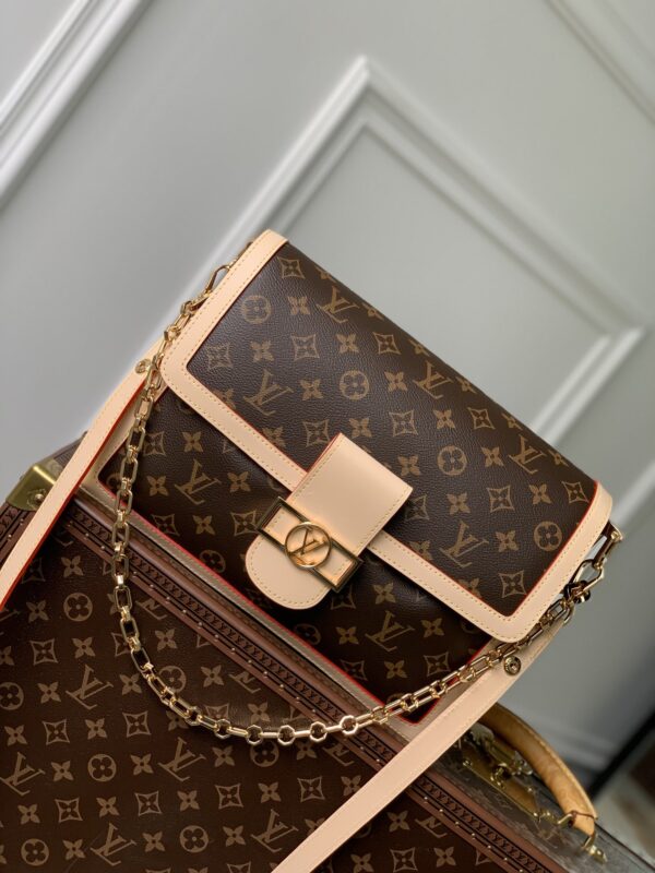 1:1 Replica Louis Vuitton LV Dauphine Soft GM Monogram Luxury Bag For Women M47149 - 28cm