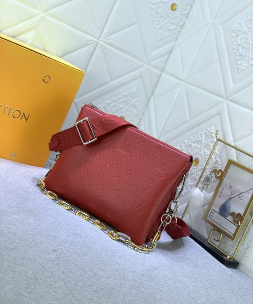 1:1 Replica Louis Vuitton Coussin PM Date Red M59275 Luxury Bag For Women -  26cm