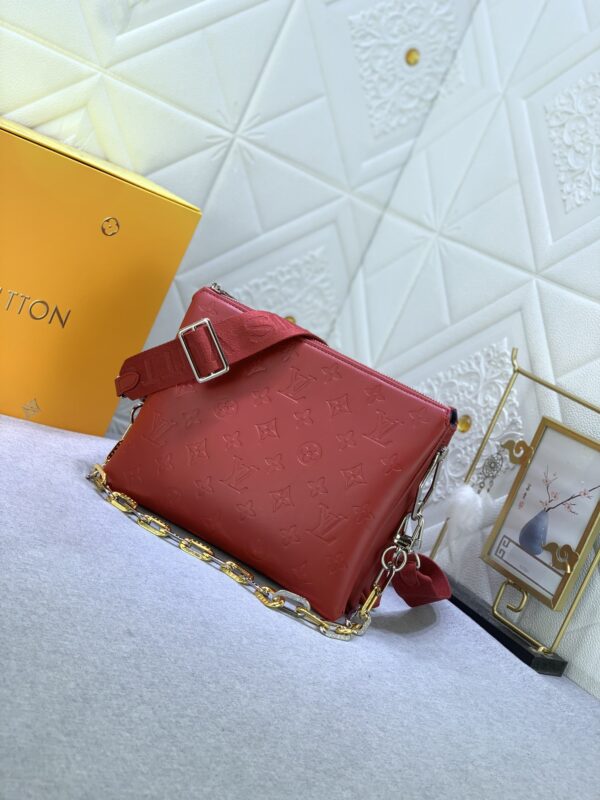 1:1 Replica Louis Vuitton Coussin PM Date Red M59275 Luxury Bag For Women -  26cm