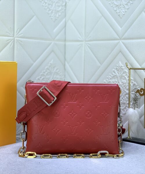 1:1 Replica Louis Vuitton Coussin PM Date Red M59275 Luxury Bag For Women -  26cm