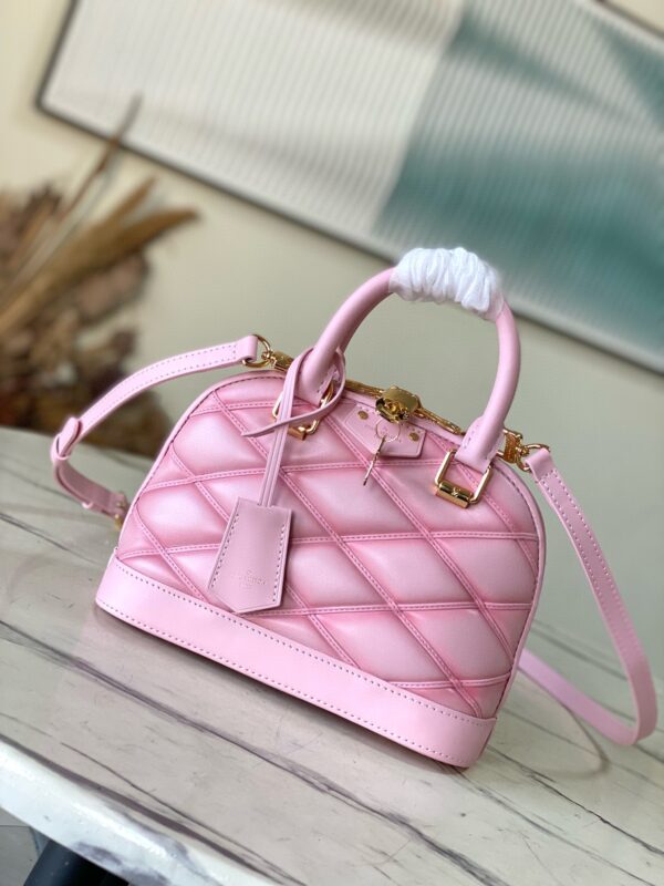 1:1 Replica Louis Vuitton LV Alma BB Malletage Luxury Bag For Women M24453 - 23.5cm