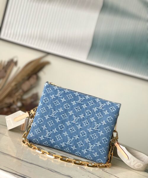 1:1 Replica Louis Vuitton Coussin PM Cotton Denim M24564 Luxury Bag For Women -  26cm