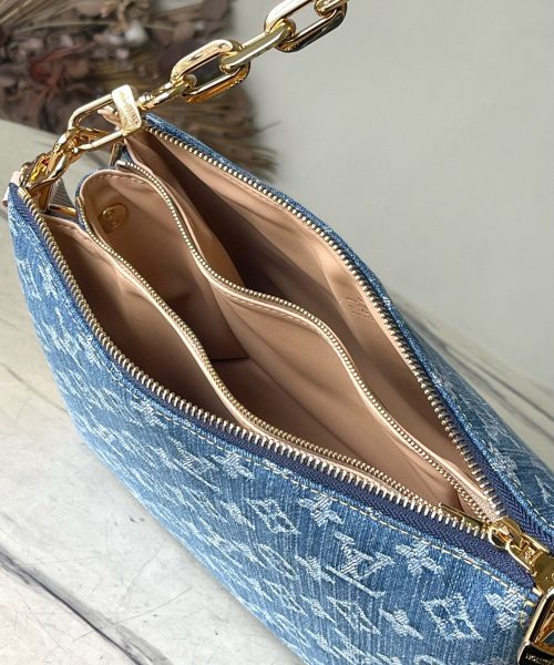 1:1 Replica Louis Vuitton Coussin PM Cotton Denim M24564 Luxury Bag For Women -  26cm
