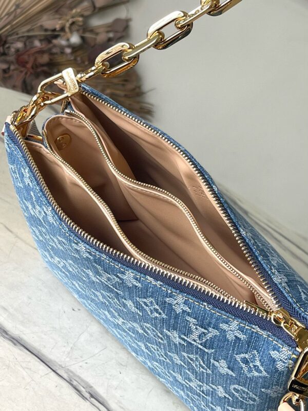 1:1 Replica Louis Vuitton Coussin PM Cotton Denim M24564 Luxury Bag For Women -  26cm