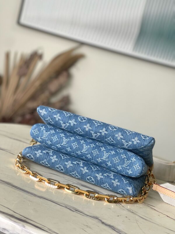 1:1 Replica Louis Vuitton Coussin PM Cotton Denim M24564 Luxury Bag For Women -  26cm
