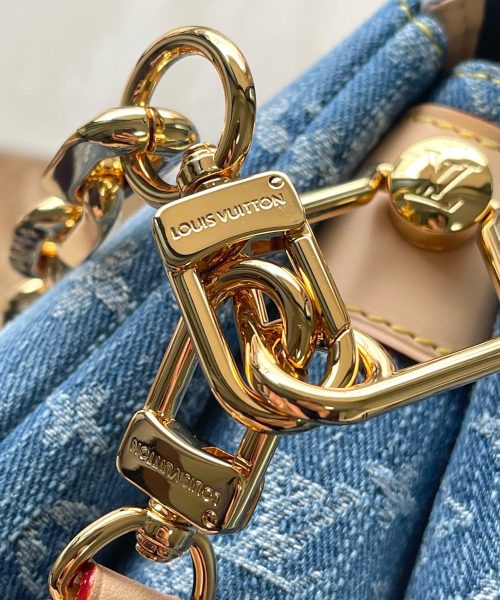 1:1 Replica Louis Vuitton Coussin PM Cotton Denim M24564 Luxury Bag For Women -  26cm